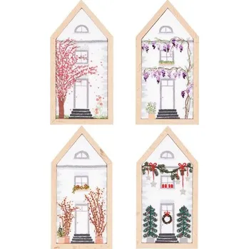 kreativní sada Rico Design Sada na vyšívání dekorace 4 roční období