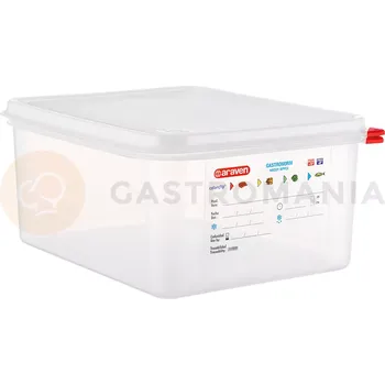 Gastro oděv Gastronádoba GN 1/2 200 mm z polypropylénu s víkem | ARAVEN, 162205