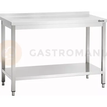 Počítačový stůl Pracovní stůl série 700 s lištou, 1300x700x850 mm | BARTSCHER, 308137