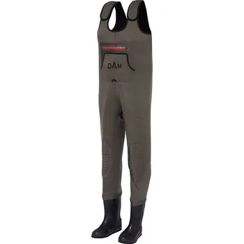 Prsačky DAM brodící kalhoty BreakPoint Neoprene Wader Bootfoot Felt Grey/Black 40-41