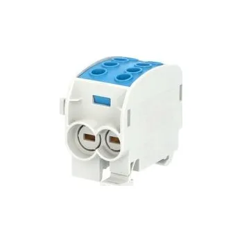 Svorkovnice rozbočovací HLAK 70//1 C N, 160A, 1pól., CU, IP20, modrá, na DIN