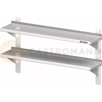 Závěsné křeslo Police nerezová závěsná dvoupatrová 800x400x660 mm | STALGAST, 981774080