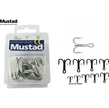 Rybářský háček Trojháček Mustad Velikost: 2/0