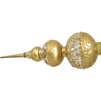 Vánoční ozdoba Vánoční špice zdobená bronzováním 44cm