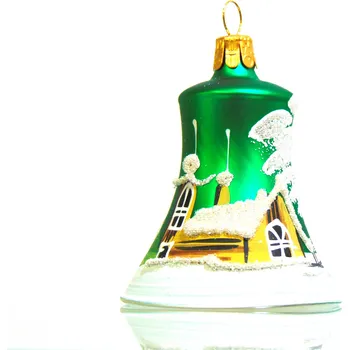 Vánoční ozdoba Vánoční zvoneček zelený