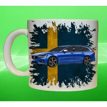 hrnek s Volvo V90 75ml (hrneček s osobním autem VOLVO)