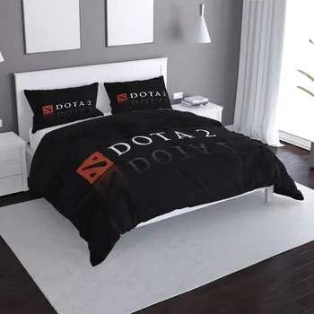 Povlečení Saténové povlečení DOTA 2 Černá - Sablio - 140x200 / 90x70