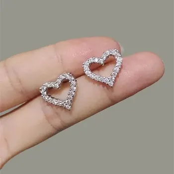 Náušnice Moderní srdíčkové náušnice - MULTI