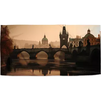 Ručník Ručník s potiskem Praha Karlův most 1 - Sablio - 30x50 cm