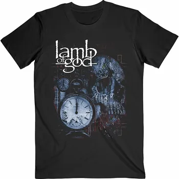 Pánská móda Lamb Of God tričko, Circuitry Skull Recolor, pánské XL
