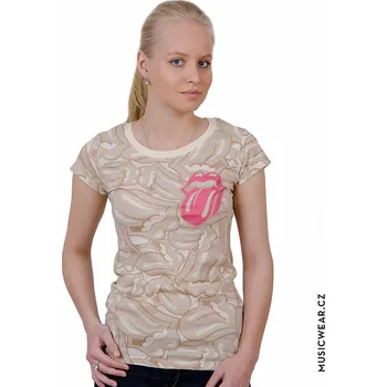 Dámské tričko Rolling Stones tričko, Tongues All Over, dámské M