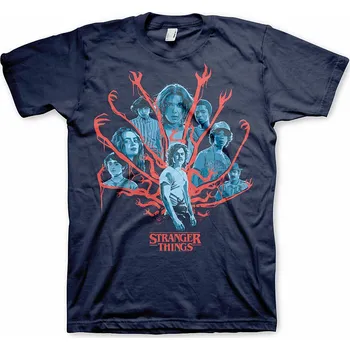 Hybris Production AB Stranger Things Characters Navy pánské XL