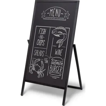 Dřevěné áčko Flip 68 x 140 cm černá