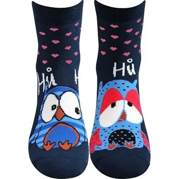 Pánské oblečení Froté ponožky Pruhana ABS 12 - sovičky (tm. modrá) - 39-42