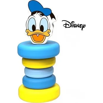 Hračka pro nejmenší Chrastítko - Hračka do ruky, Dřevěný Kačer Donald (Disney Derrson) - Akce