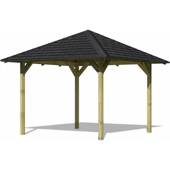Zahradní altán zahradní altán KARIBU SEVILLA 68819 vč. černého střešního šindele