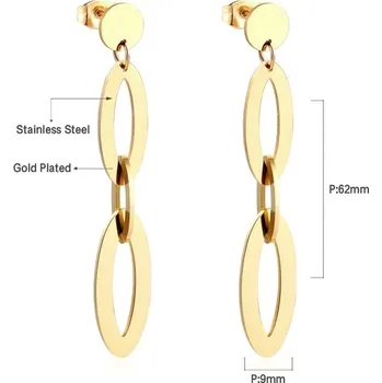 Náušnice Moderní visací nerezové náušnice - 272G