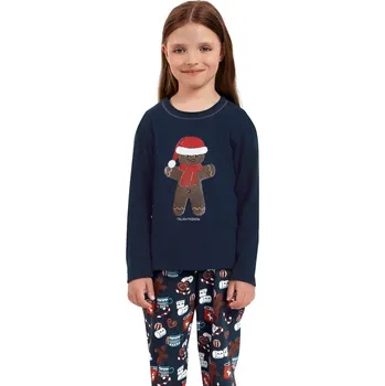 Dívčí pyžamo Dívčí pyžamo ITALIAN FASHION MAKALA dlouhé tmavě modrá/print 98/104 0