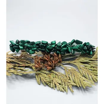 Ozdoba do vlasů Francouzská spona s Malachitem (9,8 x 1 cm)