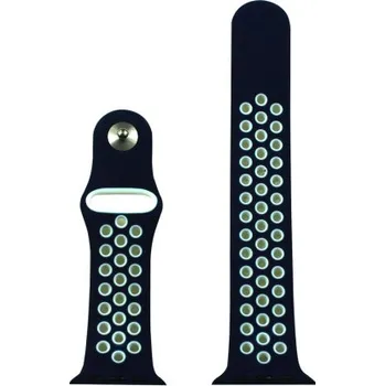 Samurrai sportovní řemínek na Apple Watch - tmavě modrá / bílá 38 / 40 mm