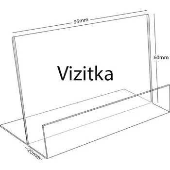 Plastový stojánek se zásobníkem Vizitka - PX-ZT-Š - 1 ks