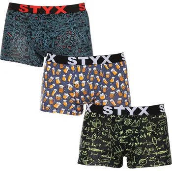 3PACK pánské boxerky Styx art sportovní guma vícebarevné (3G12672/2) XL Možnost vrácení zboží ZDARMA do 120 dnů!
