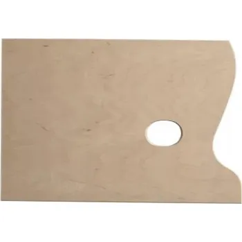 Vodová barva Paleta dřevěná č.82 obdélníková velká