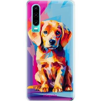 Pouzdro na mobilní telefon Odolné silikonové pouzdro iSaprio - Abstract Puppy - Huawei P30