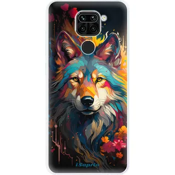 Pouzdro na mobilní telefon Odolné silikonové pouzdro iSaprio - Mysterious Wolf - Xiaomi Redmi Note 9