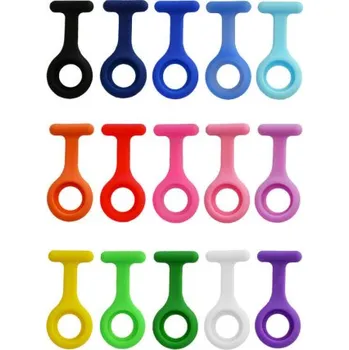 Hodinky Náhradní kryt pro silikonové připínací kapesní hodinky nejen pro zdravotní sestru Fialová