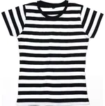 Mantis Dámské pruhované tričko M110S Velikost: M, Barva: černá-bílá