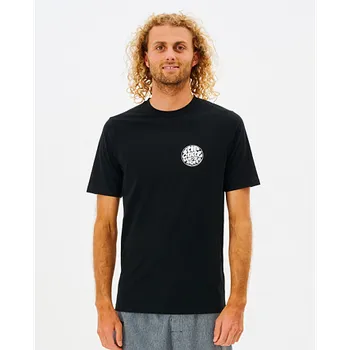 Pánské tričko Lykra Rip Curl ICONS OF SURF S/S Black velikost L