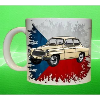 hrnek s autem České auta 27 75ml (hrneček s osobním autem České výroby)