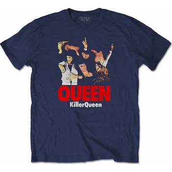Pánská móda Queen tričko, Killer Queen Blue, pánské M