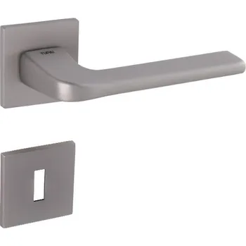 Dveřní kování TI - DARA - HR 4007Q 5S bez spodní rozety, klika/klika NP - Nikl perla (142)