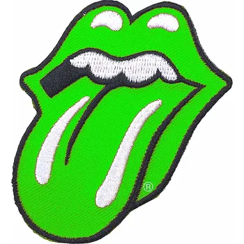 Nášivka Rolling Stones nášivka, Classic Tongue Green 58x84 mm
