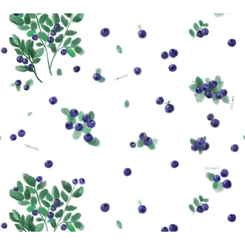 Povlečení Lullalove Povlečení z bavlněného saténu 140 x 200 cm - Borůvky