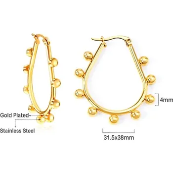 Náušnice Luxusní náušnice ve zlaté barvě - 134G