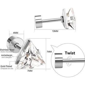 Náušnice Luxusní zirkonové náušnice s květinovým motivem - 24S