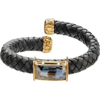 Náramek Náramek se sklem a prvky z pozlaceného stříbra - AP531-7803