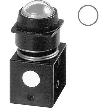 Příslušenství ke kompresoru Pneumatický vizuální indikátor tlaku 22mm, 1-8 bar, signalizace při tlaku (bílá) Parker PXV-F111