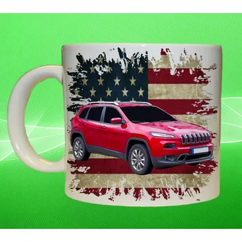 hrnek Jeep Cherokee 450ml (hrneček s osobním autem Jeep)