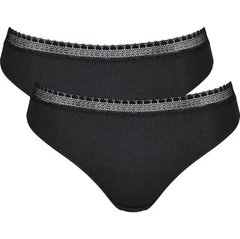 Dámská móda Dámské kalhotky SLOGGI GO RIBBED TAI C2P BLACK S 0