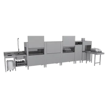 Myčka nádobí Myčka tunelová 300, studená voda, výstup vpravo, rohový sušící modul | RM - XT 300 R XTRS