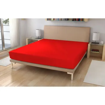 Prostěradlo Froté prostěradlo EXKLUSIVE Červená 90x200 cm
