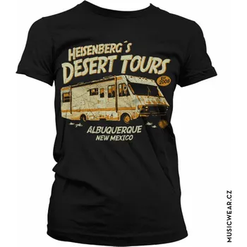 Dámské tričko Breaking Bad tričko, Heisenbergs Desert Tours Girly Black, dámské L