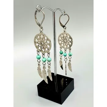 Lapač snů Náušnice - Lapač snů s Tyrkysem