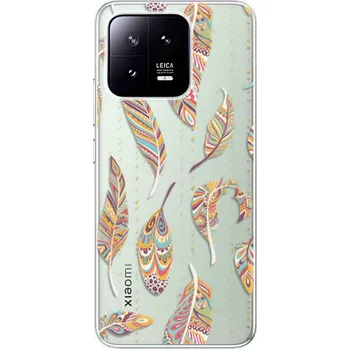 Telefonní příslušenství Odolné silikonové pouzdro iSaprio - Feather pattern 02 - Xiaomi 13