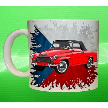 hrnek s autem České auta 21 150ml (hrneček s osobním autem České výroby)