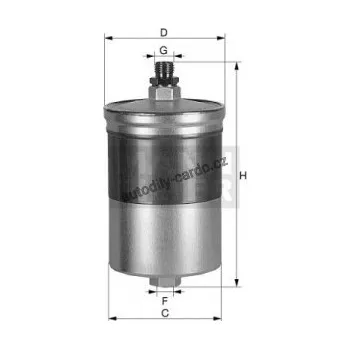 Palivový filtr Palivový filtr MANN WK726/1 (MF WK726/1) - PORSCHE